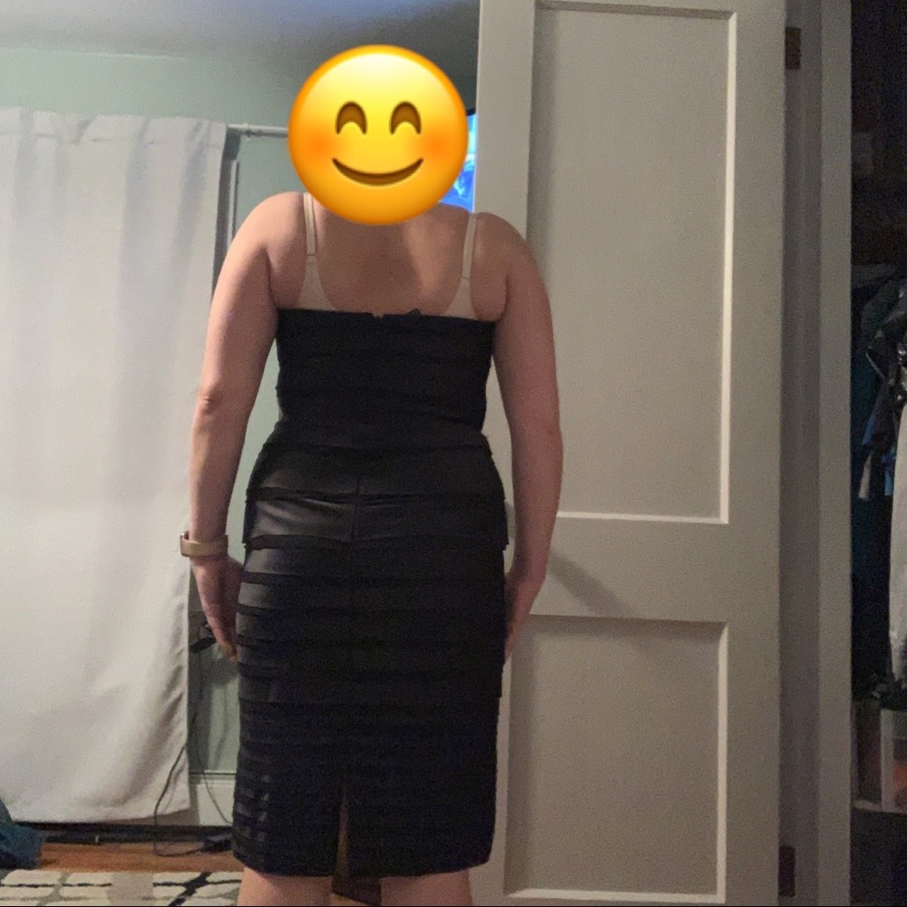 White House Black Market Strapless Black Dress - Picture 7 of 7